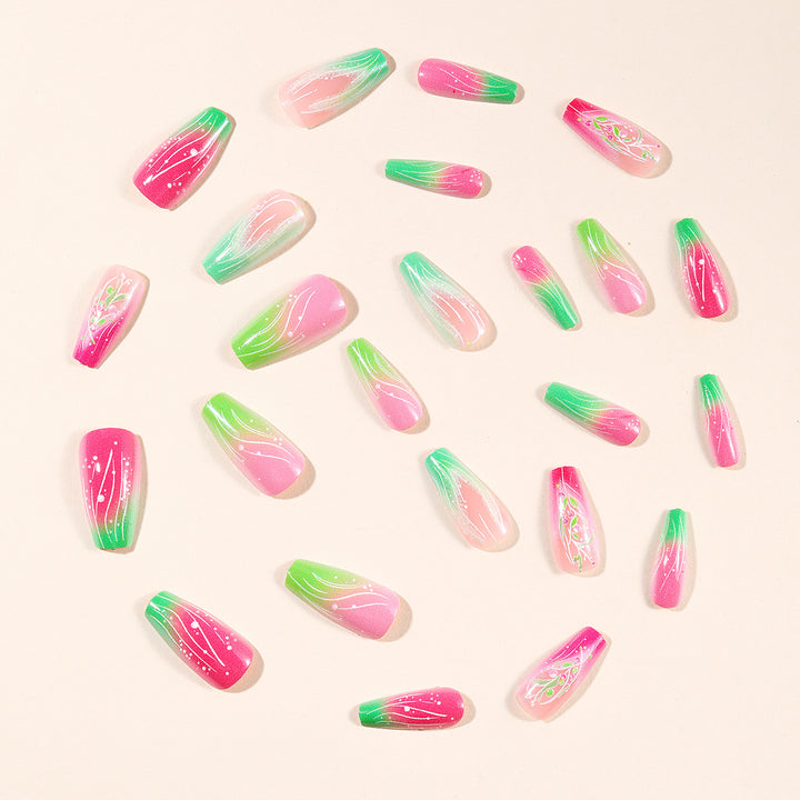 Decorative Floral Nail Art Extensions Kalsten 1789713480