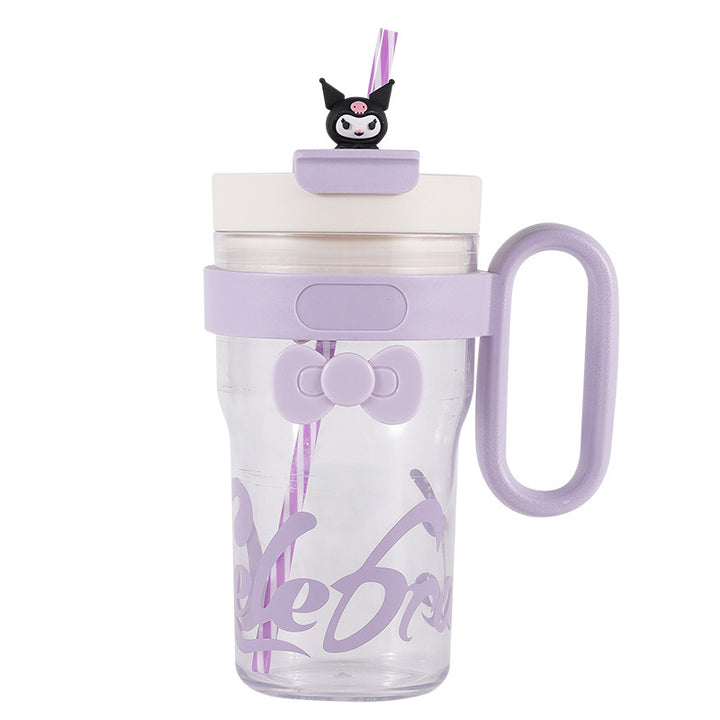 Ladies drinking cup with antibacterial lid and integrated carrying handle Kalsten