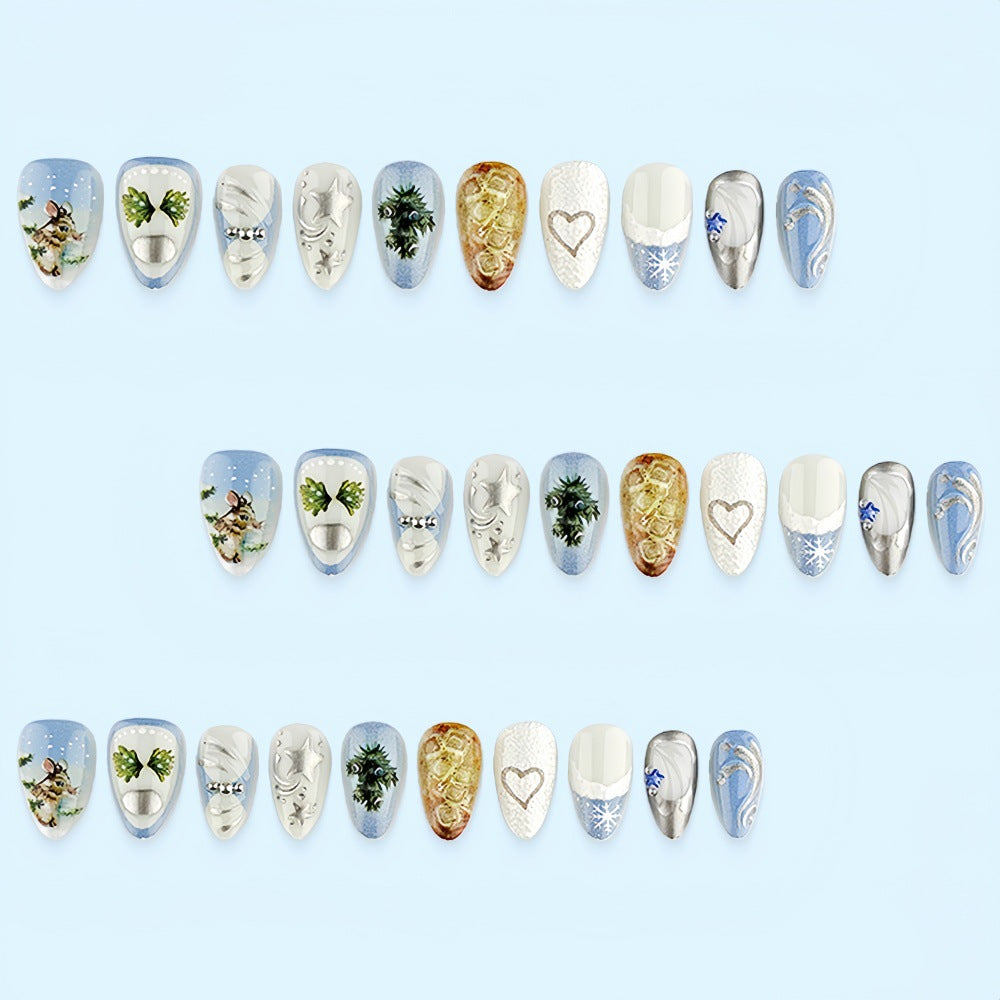 Creative Nail Design Set with Winter Motifs Kalsten