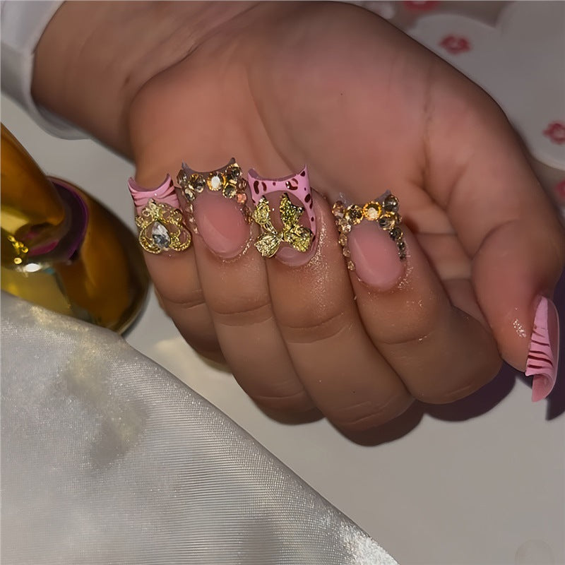 Floral Design Press-On Nails Kalsten