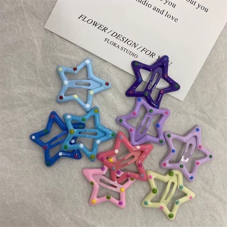 Colorful Star-Shaped Hair Clips Kalsten
