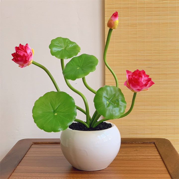 Decorative Lotus Bloom Arrangement