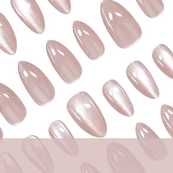 Elegant Almond-Shaped Gel Nail Enhancements Kalsten