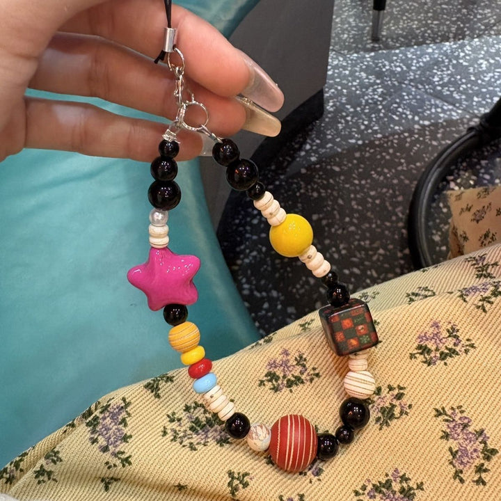Fun-Themed Beaded Charm Necklace Kalsten