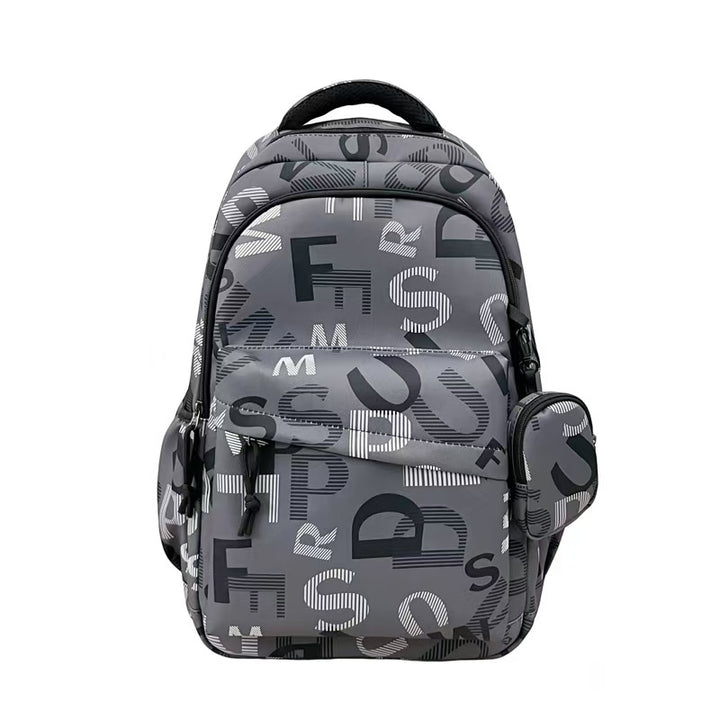 Stylish backpack with modern lettering pattern Kalsten