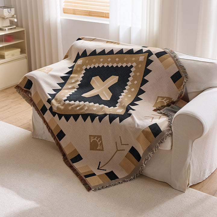 Playful Cartoon Character Throw Blanket
