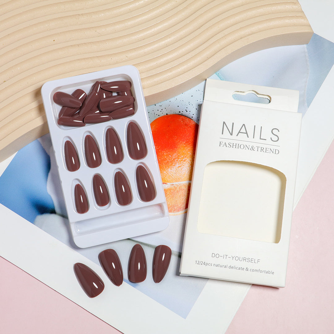 Almond-Shaped Press-On Nail Set with DIY Applicator Kalsten