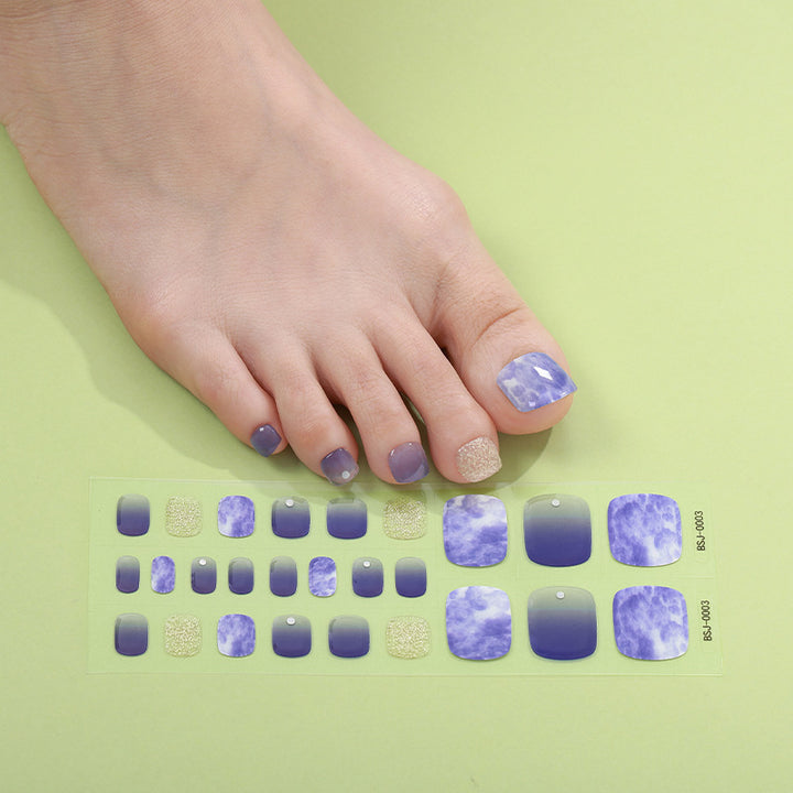 Decorative Press-On Toenail Art