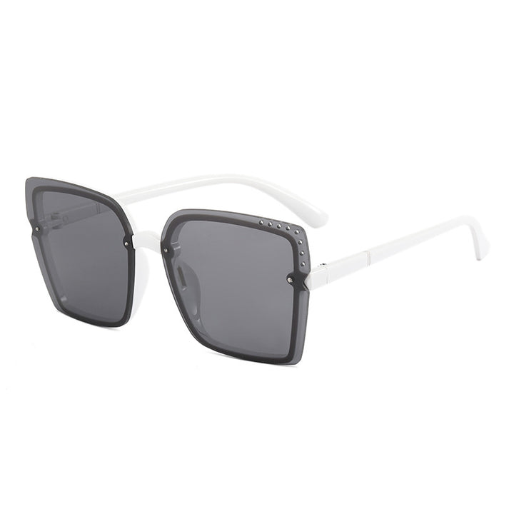 Ladies Square Sunglasses with Sparkling Frame Accents Kalsten