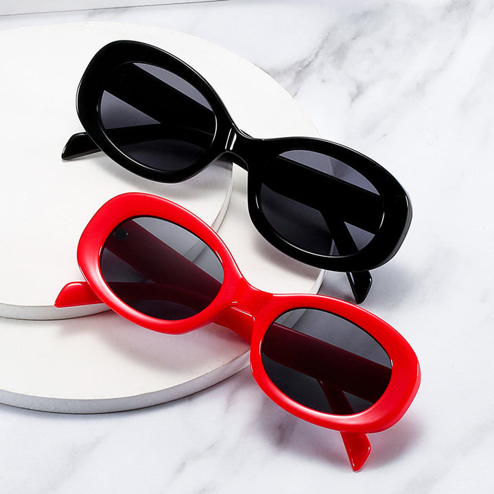 Vintage-Style Oval Frame Sunglasses Kalsten