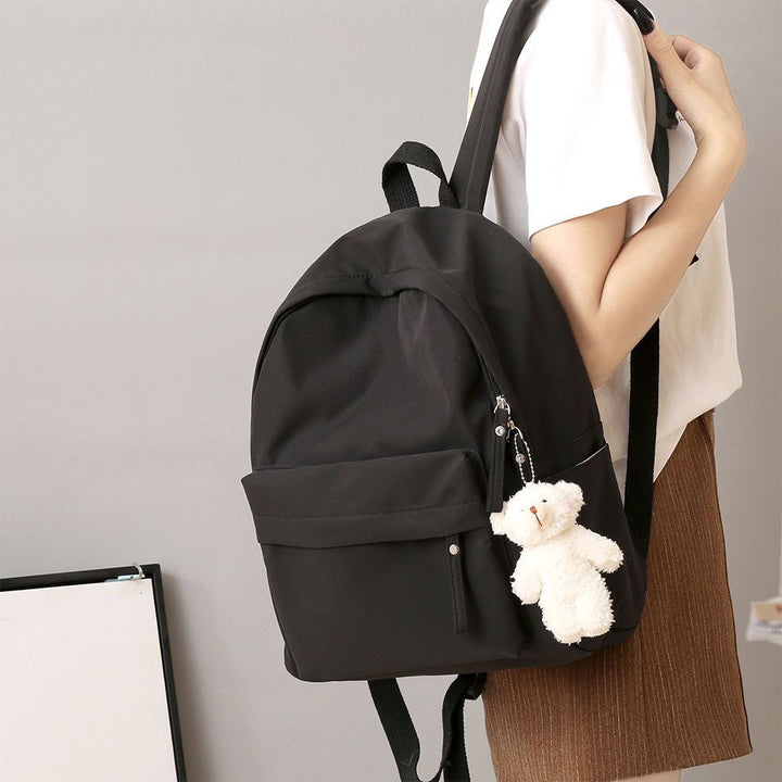 Casual Backpack with Plush Keychain Kalsten