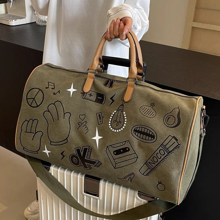 Fun Patterned Weekender Duffle Bag Kalsten