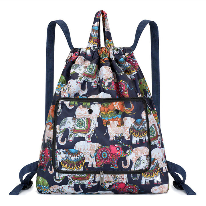 Lightweight Floral Drawstring Backpack Kalsten