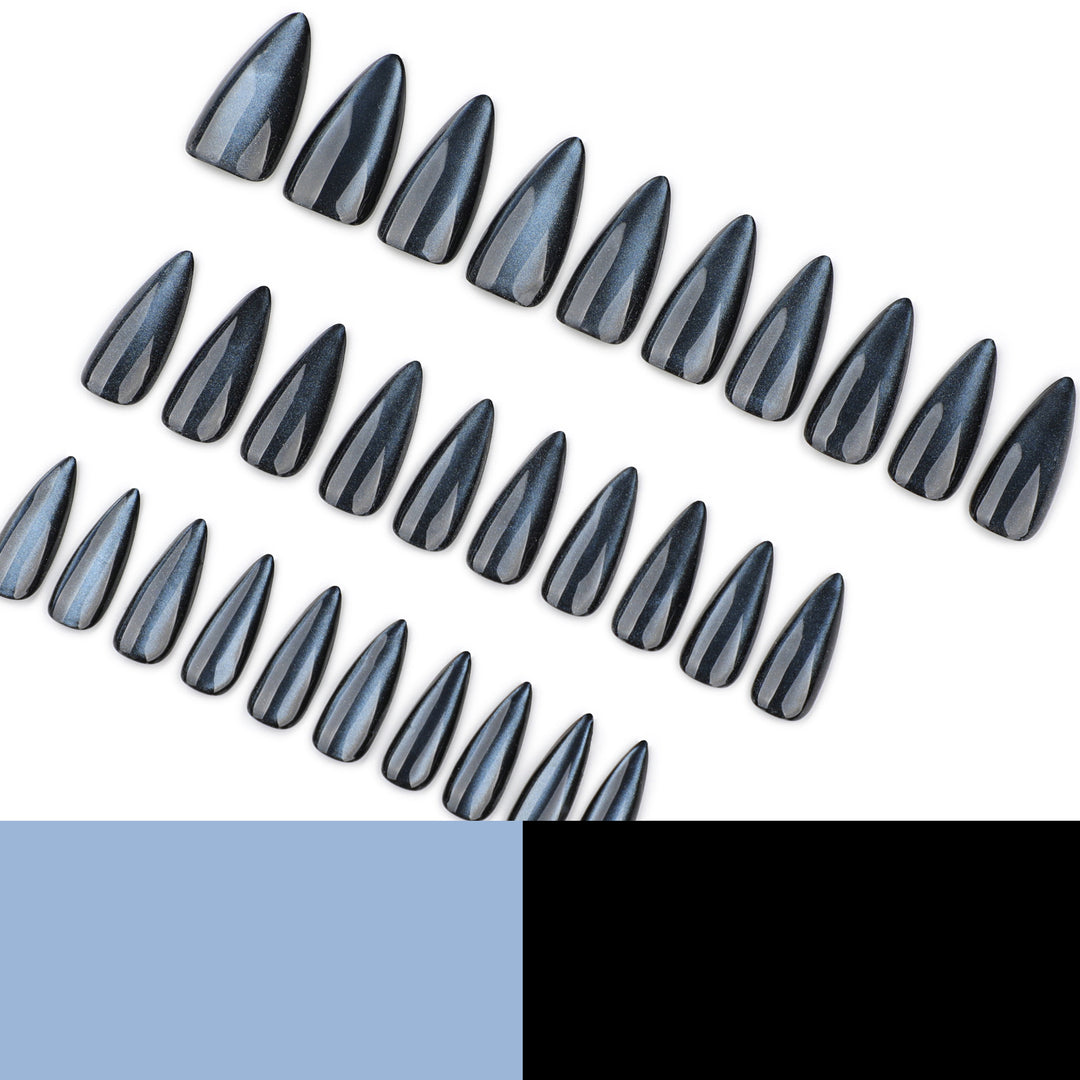 Artificial nail extensions with elegant ombre effects Kalsten