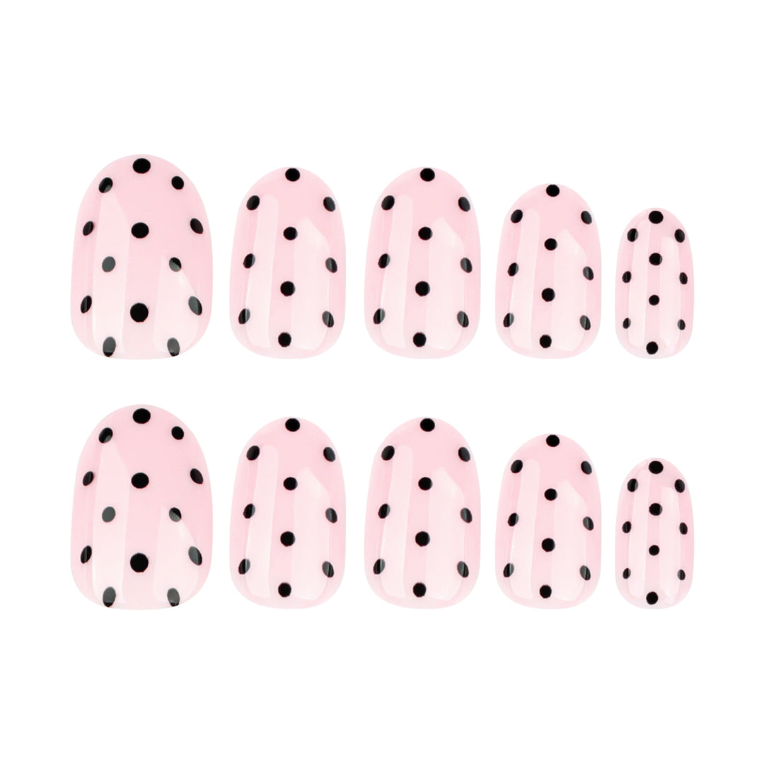 Artistic Nail Extensions with Dots Kalsten