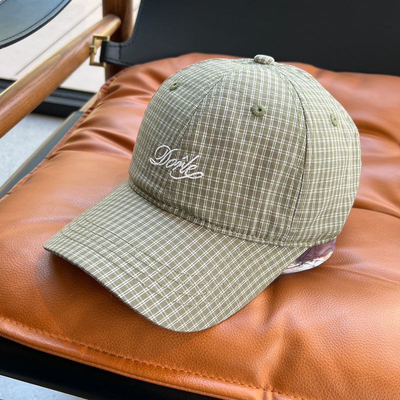 Women's Stylish Checkered Baseball Cap Kalsten