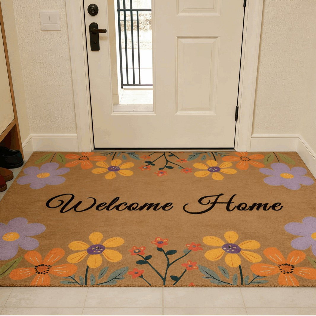 Half-Circle Coir Door Mat