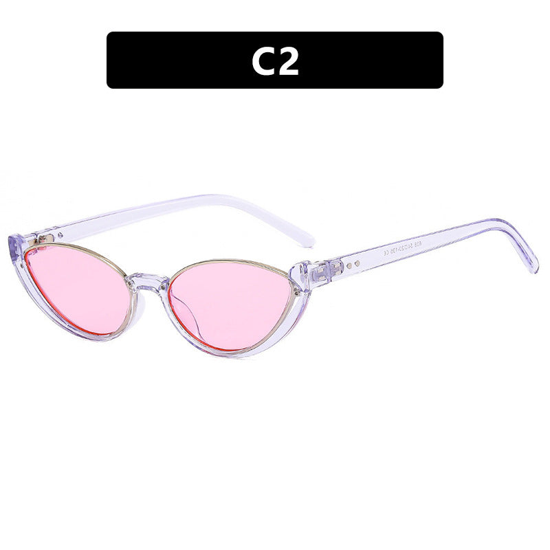 Women's Cat-Eye Sunglasses with Mirrored Lenses and Elegant Frame Kalsten