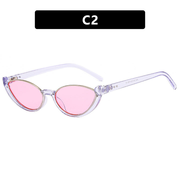 Women's Cat-Eye Sunglasses with Mirrored Lenses and Elegant Frame Kalsten