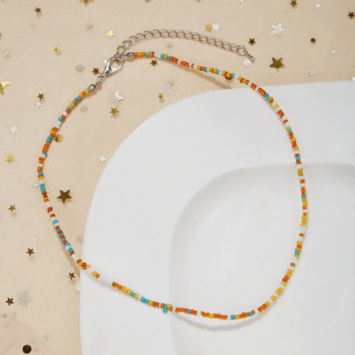 Handcrafted Beaded Choker Necklace Kalsten