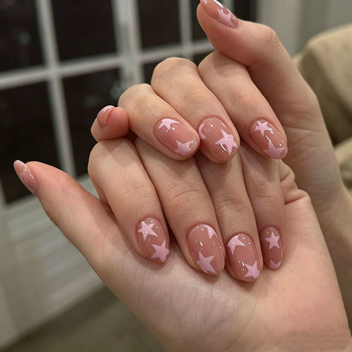Elegant Press-On Nail Tips with Decorative Bow Kalsten