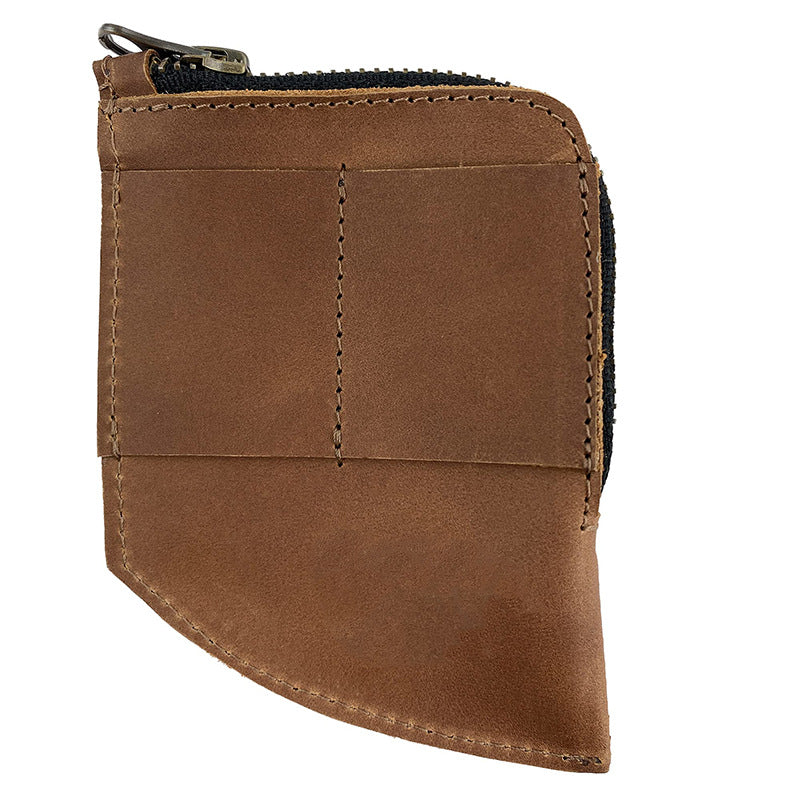 Compact Zippered Leather Cardholder Wallet Kalsten