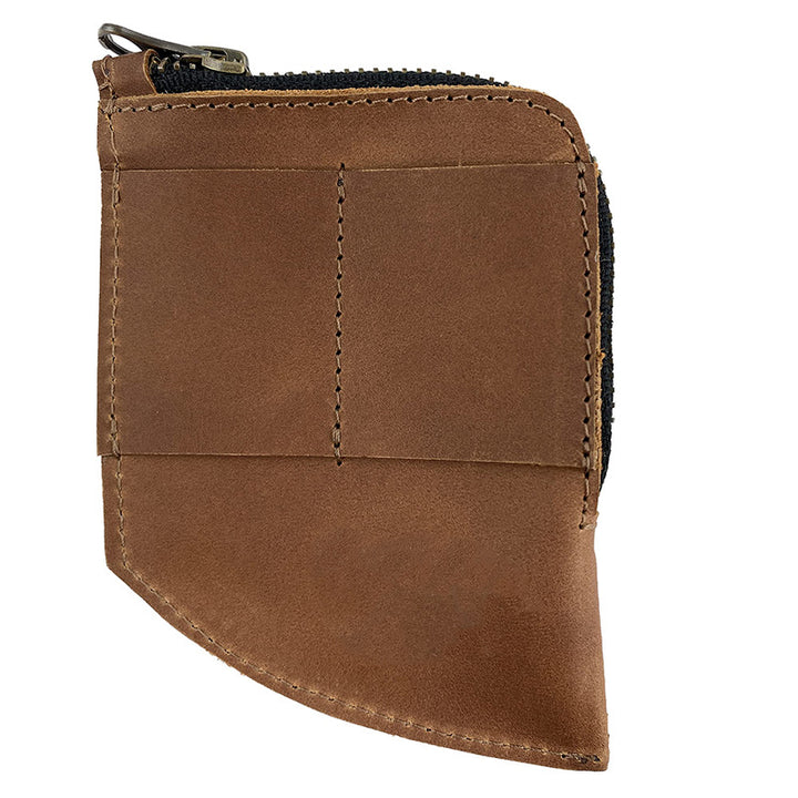 Compact Zippered Leather Cardholder Wallet Kalsten