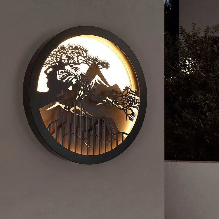 Modern Artistic Round Wall Lamp