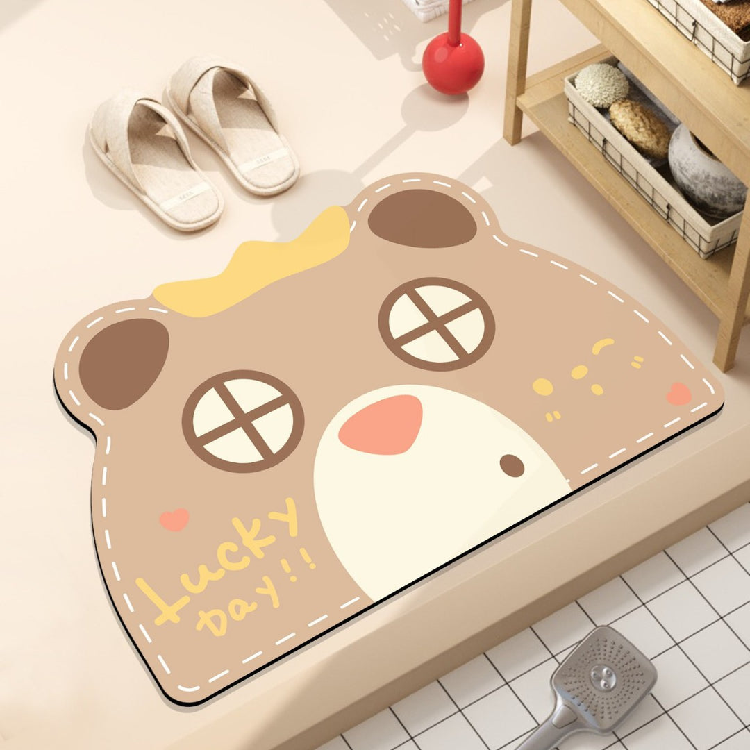 Playful Hamburger-Themed Bath Mat Kalsten