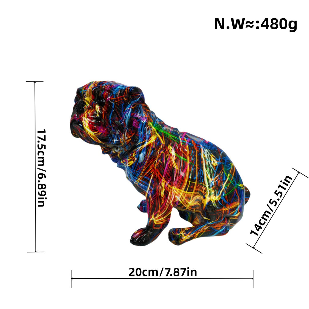 Artistic Bulldog Figurine Kalsten