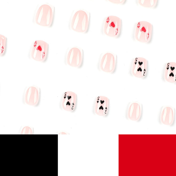 Playful nail art in playing card design Kalsten