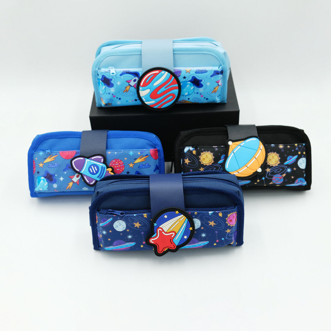 Fun Design Multi-Zipper Pencil Case