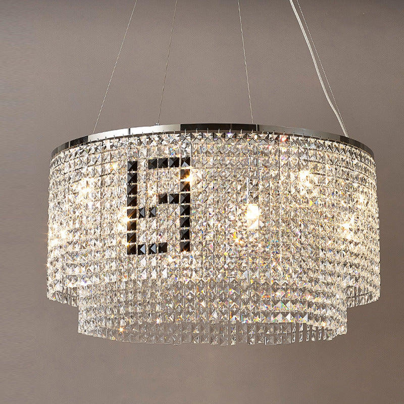Crystal Drum Chandelier