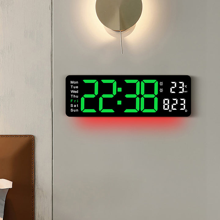 Digital LED Alarm Clock with Temperature and Day of the Week Display Kalsten