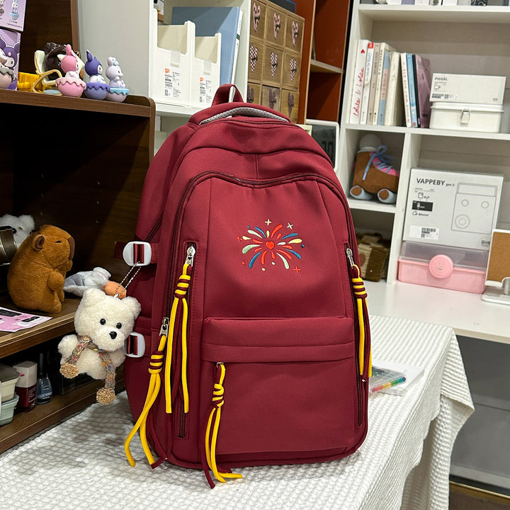 Backpack with Colorful Decorations and Innovative Compartments Kalsten