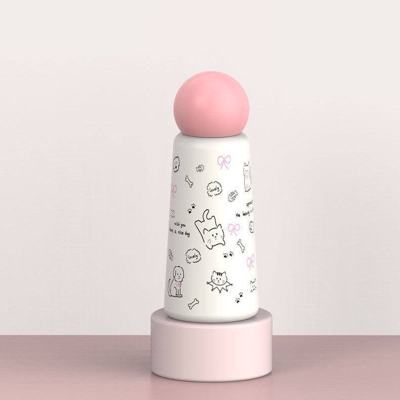 Women's creative water bottle with playful cat design Kalsten