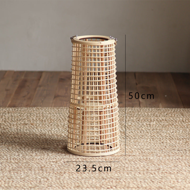 High-quality basket lamp in natural design Kalsten