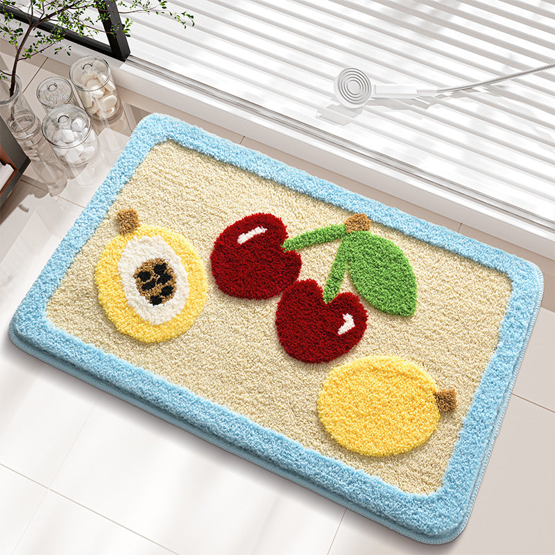 Decorative Fruit Pattern Bath Rug Kalsten