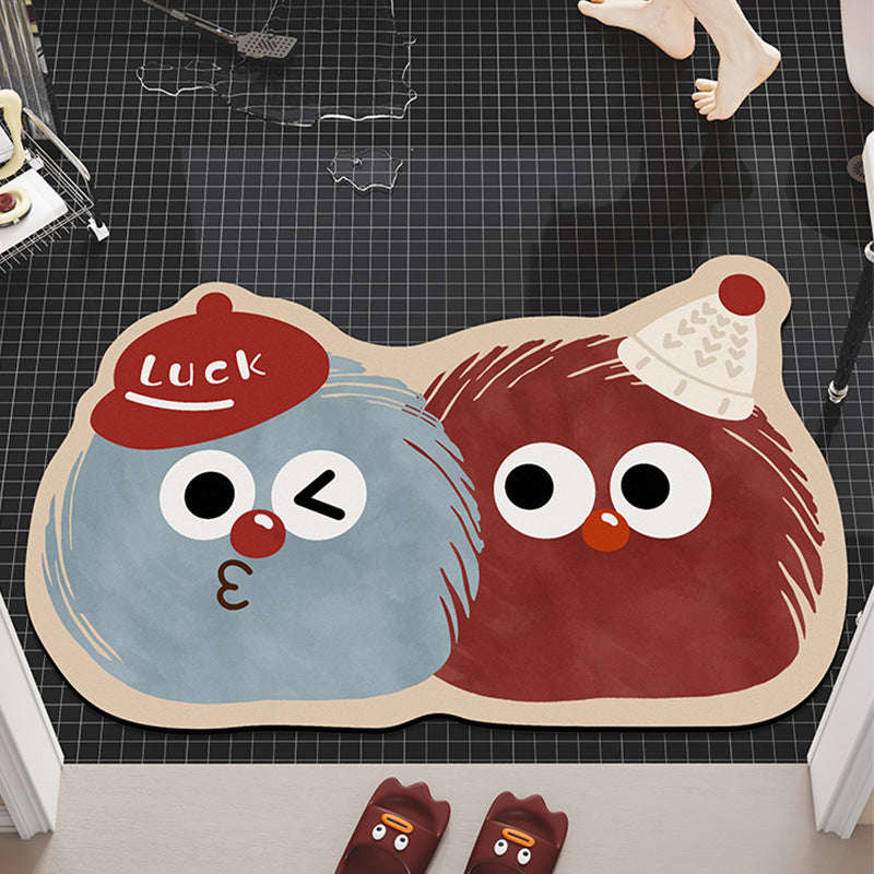 Cartoon-Themed Plush Bath Mat Kalsten