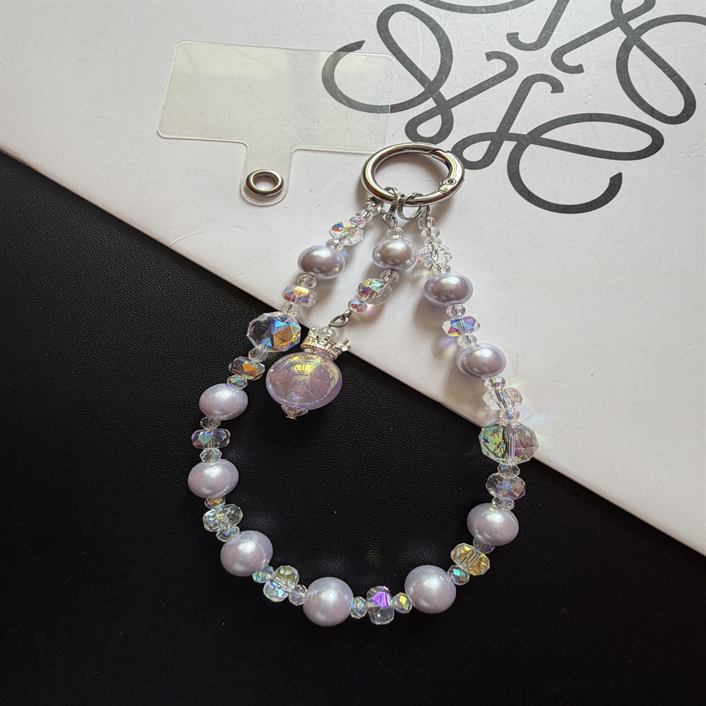 Elegant Beaded Keychain with Charm Kalsten