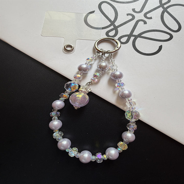 Elegant Beaded Keychain with Charm Kalsten