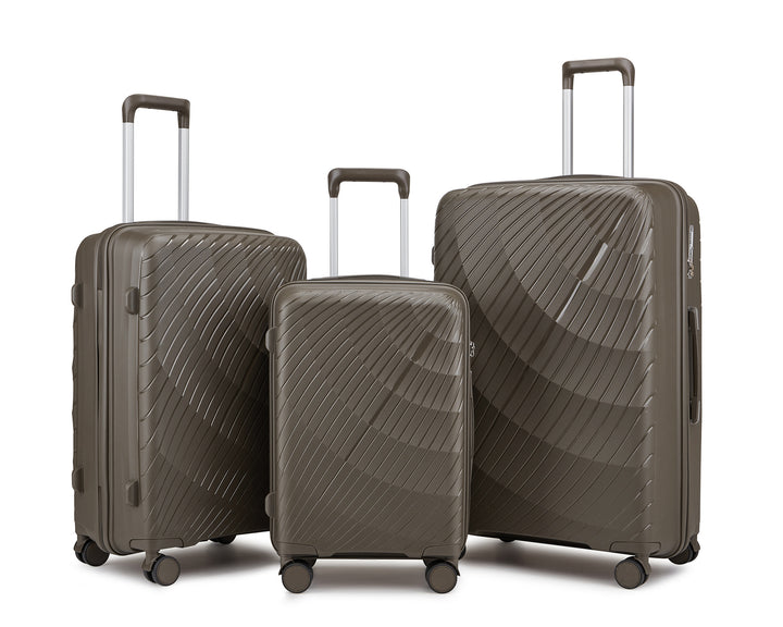 Unisex Premium Textured Hard Shell Luggage Set Kalsten