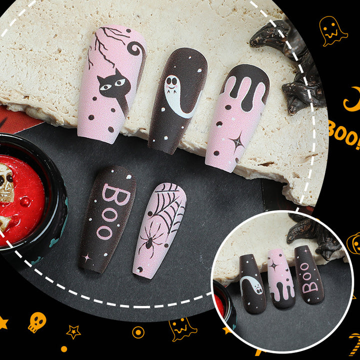 Themed Artistic Press-On Nail Set