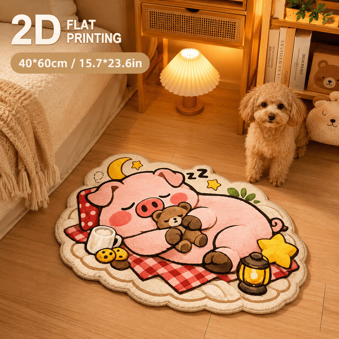 Cat-Themed Decorative Area Mat