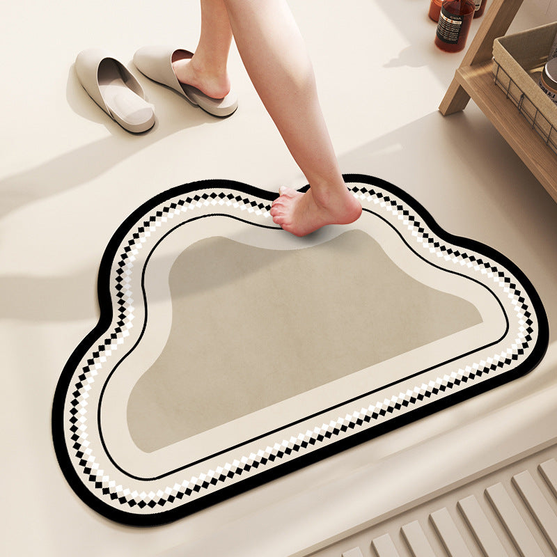 Soft Cloud-Shaped Bath Mat