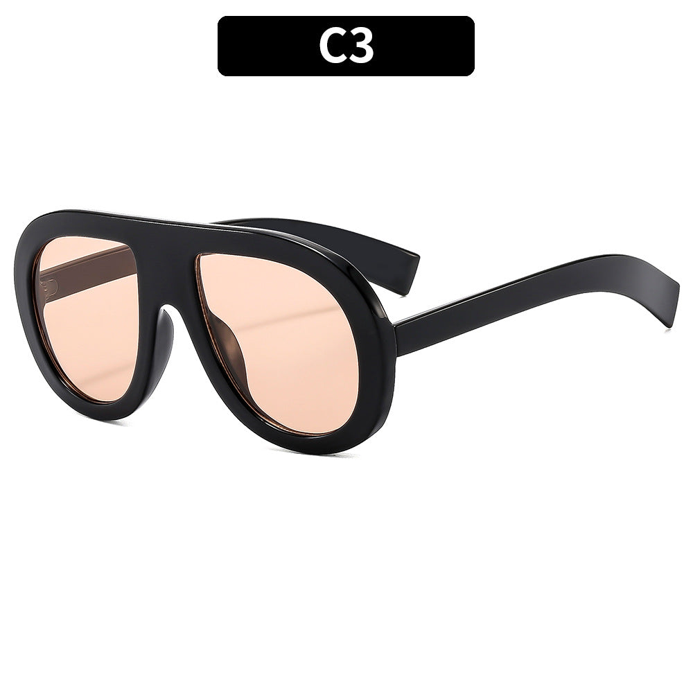 Oversized Protective Shield Sunglasses