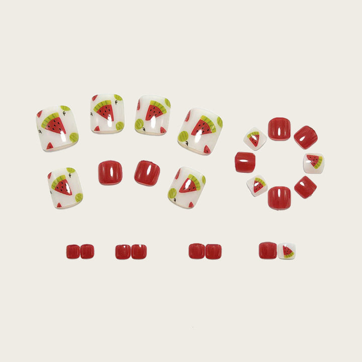 Artificial Nail Set with Fruity Designs Kalsten