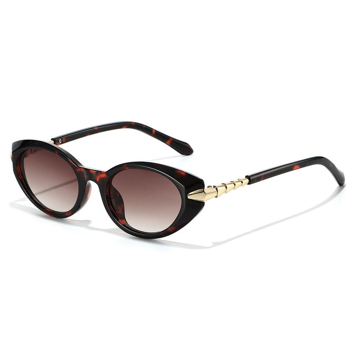 Designer Cat-Eye Sunglasses with Gold Accents Kalsten