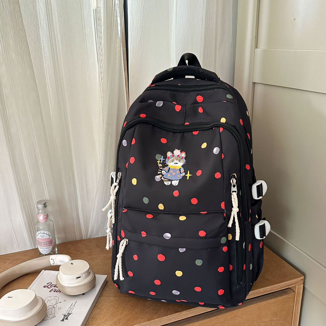 Whimsical Patterned School Backpack