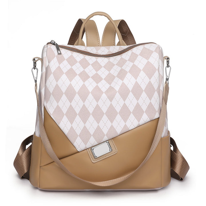 Stylish Harlequin Pattern Backpack